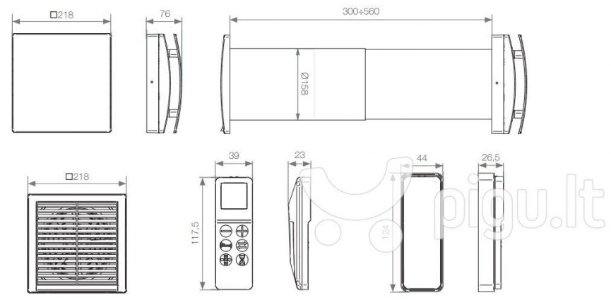 AERAULIQA QUANTUM NEXT 100 SIENINIS MINI REKUPERATORIUS 1